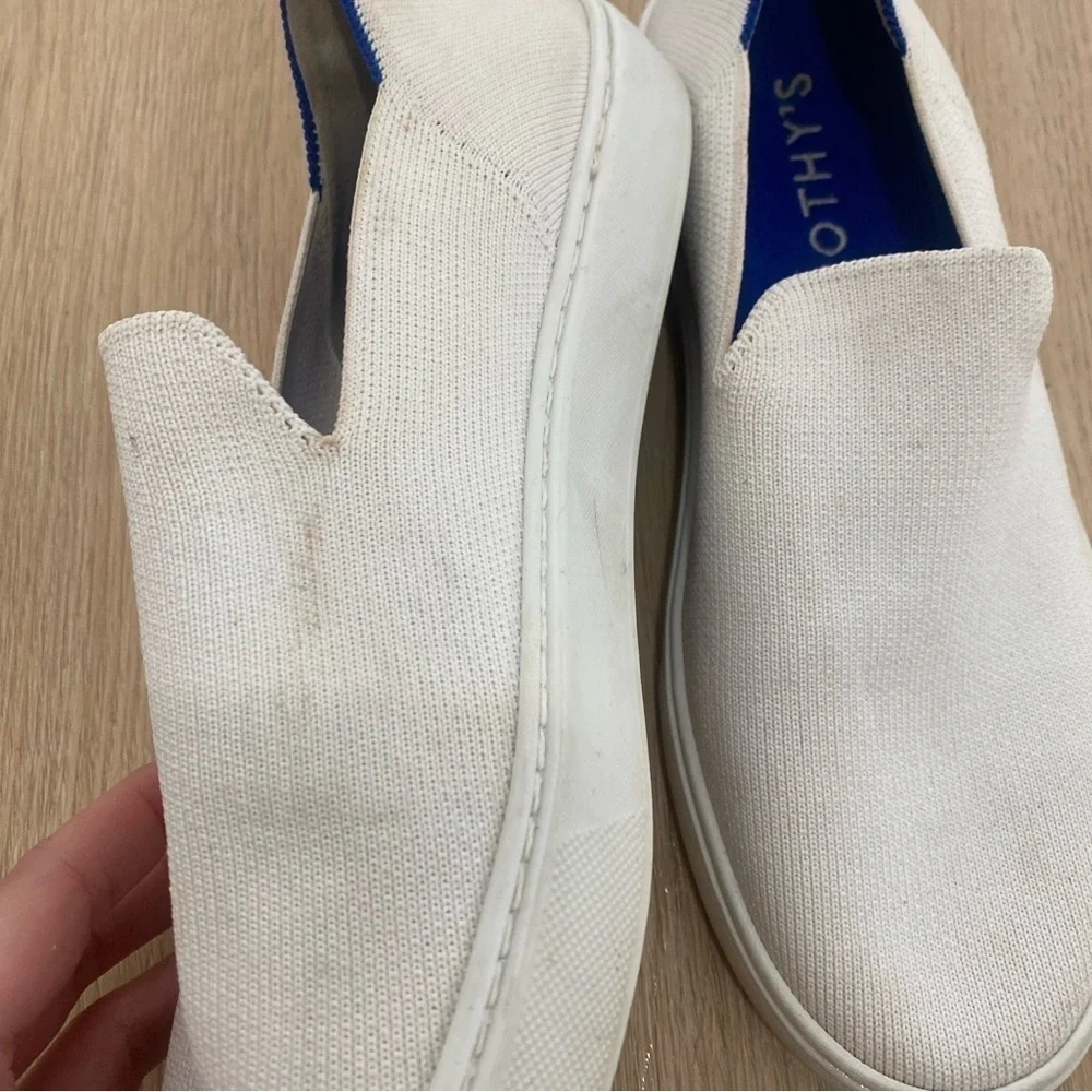 Rothy’s The Slip On Sneaker White Size 8.5